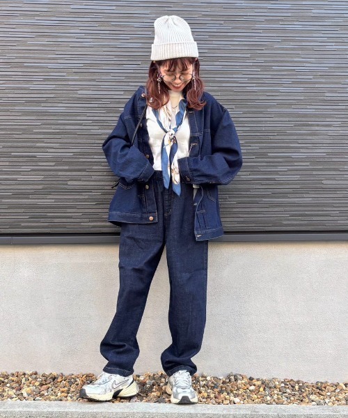 セットアップ LBC ノーカラーGジャン ゆるテーパードデニム M タグ付 セットアップ LBC ノーカラーGジャン ゆるテーパードデニム M タグ付