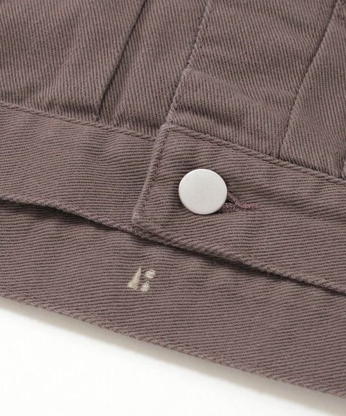 LBC(エルビーシー)の「【選べるセットアップ】LBCデニムノーカラージャケット(デニムジャケット・レディース・ネイビー/ブルー/オフホワイト/ベージュ/ダークグレー/ピンク/ブラウン/ブラック/カーキ/ライトブルー・M/L/LL/XL/FREE/XXL)」の11枚目の写真