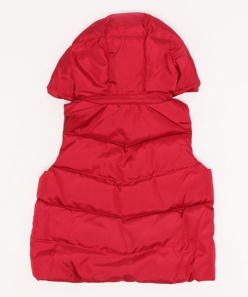 BeBe（ベベ）の「BeBe/ espoir シリコン プリント フード取り外し リバーシブル ダウン ベスト (90～150㎝)（ダウンベスト・キッズ・レッド/ブラック・90/110/140/100/120/150/130）」の18枚目の写真