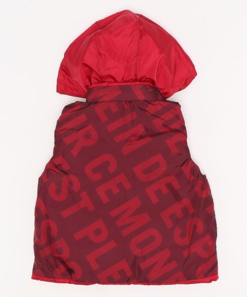 BeBe（ベベ）の「BeBe/ espoir シリコン プリント フード取り外し リバーシブル ダウン ベスト (90～150㎝)（ダウンベスト・キッズ・レッド/ブラック・90/110/140/100/120/150/130）」の20枚目の写真