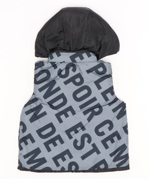 BeBe（ベベ）の「BeBe/ espoir シリコン プリント フード取り外し リバーシブル ダウン ベスト (90～150㎝)（ダウンベスト・キッズ・レッド/ブラック・90/110/140/100/120/150/130）」の22枚目の写真