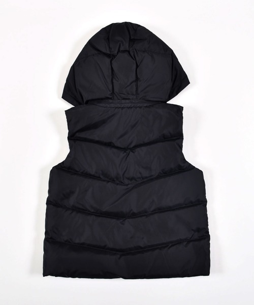 BeBe（ベベ）の「BeBe/ espoir シリコン プリント フード取り外し リバーシブル ダウン ベスト (90～150㎝)（ダウンベスト・キッズ・レッド/ブラック・90/110/140/100/120/150/130）」の8枚目の写真