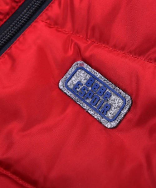 BeBe（ベベ）の「BeBe/ espoir シリコン プリント フード取り外し リバーシブル ダウン ベスト (90～150㎝)（ダウンベスト・キッズ・レッド/ブラック・90/110/140/100/120/150/130）」の11枚目の写真