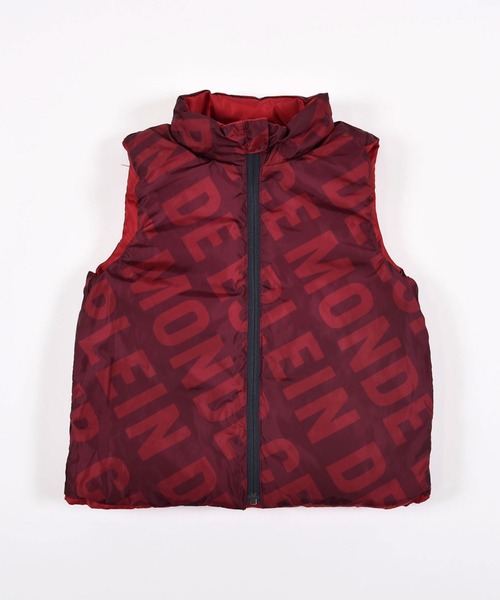 BeBe（ベベ）の「BeBe/ espoir シリコン プリント フード取り外し リバーシブル ダウン ベスト (90～150㎝)（ダウンベスト・キッズ・レッド/ブラック・90/110/140/100/120/150/130）」の13枚目の写真