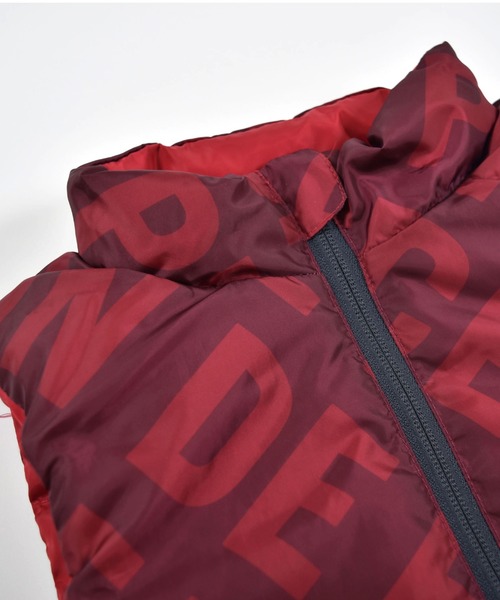 BeBe（ベベ）の「BeBe/ espoir シリコン プリント フード取り外し リバーシブル ダウン ベスト (90～150㎝)（ダウンベスト・キッズ・レッド/ブラック・90/110/140/100/120/150/130）」の15枚目の写真