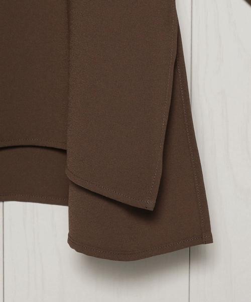 08sircus（ゼロエイトサーカス）の「＜08sircus＞BOW TIE BLOUSE/ブラウス（シャツ/ブラウス・レディース・ダークブラウン・0/1）」の7枚目の写真
