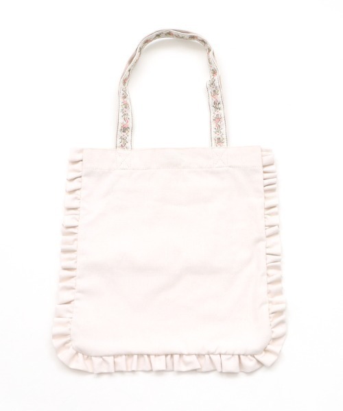 axes femme(アクシーズファム)の「キャンバスフリルトートバッグ【ZOZOTOWN限定アイテム】(トートバッグ・レディース・ブラウン/キナリ・MEDIUM)」の4枚目の写真