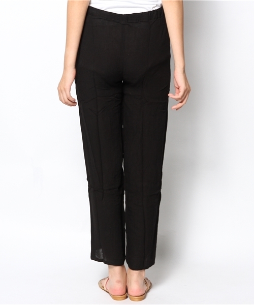 チャイハネ（チャイハネ）の「【チャイハネ】シンプル無地レーヨンパンツ（その他パンツ・レディース・オフホワイト/ブラック/ブラウン/パープル/ピンク/イエロー/グリーン・FREE）」の8枚目の写真