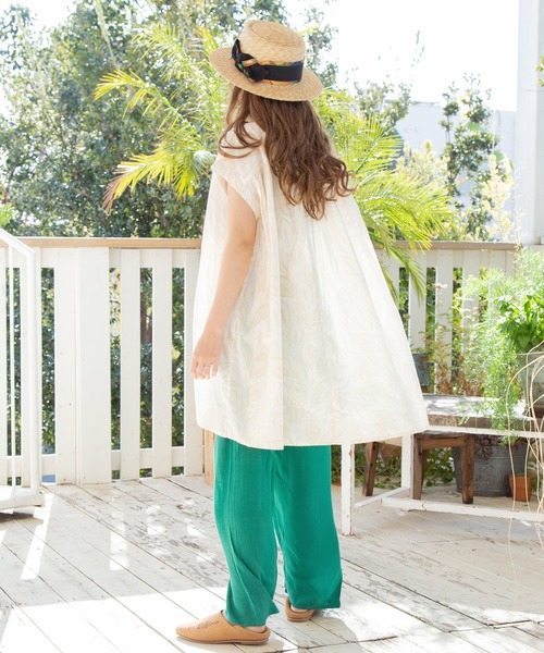 チャイハネ（チャイハネ）の「【チャイハネ】シンプル無地レーヨンパンツ（その他パンツ・レディース・オフホワイト/ブラック/ブラウン/パープル/ピンク/イエロー/グリーン・FREE）」の16枚目の写真