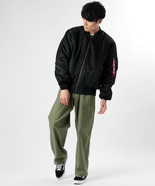 ALPHA_(アルファ)の「【ALPHA INDUSTRIES/アルファ インダストリーズ】MA-1 CORE SPEC フライトジャケット(MA-1・メンズ・グリーン/サンドベージュ/ブラック/チャコールグレー/シルバーグレー/カモフラージュ/ダークネイビー/ブラウン・M/L/XL)」の18枚目の写真