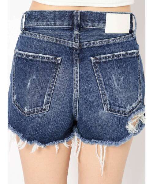 デニム・ジーパン Damaged Bermuda Denim Pants 5BMR0089 Damaged Bermuda Denim Pants - Blue - 감도 깊은 취향 셀렉트샵