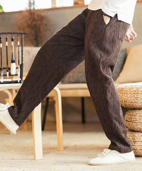 aimoha（アイモハ）の「メンズ裏起毛あったかテーパードパンツ