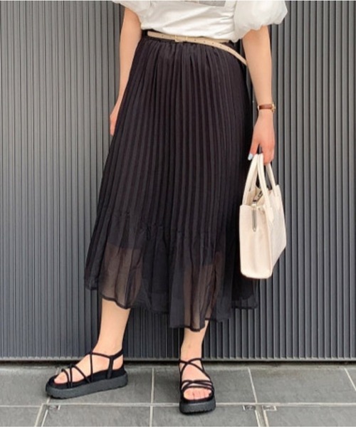 Wego プリーツロングスカート