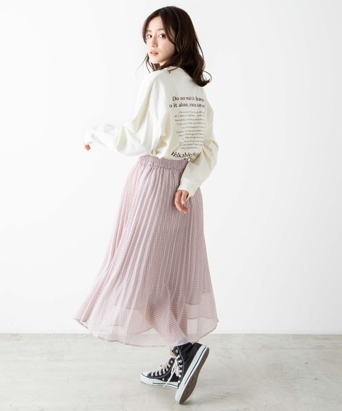 WEGO（ウィゴー）の「WEGO/プリーツロングスカート（スカート・レディース・ブラック/サックスブルー/その他1/アニマル/ドット/パープル系その他2/その他2/その他3/マルチ/その他4/その他5・FREE）」の18枚目の写真