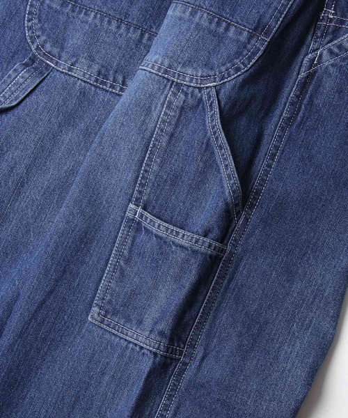 ZIP FIVE（ジップファイブ）の「【ZIP FIVE】 ヘビーウェイト 古着風 ヴィンテージ加工 スラブデニム ペインター オーバーオール パンツ（サロペット/オーバーオール・メンズ・ワンウォッシュ/インディゴブルー/ストライプ・MEDIUM/X-LARGE/LARGE/X-SMALL/SMALL）」の19枚目の写真
