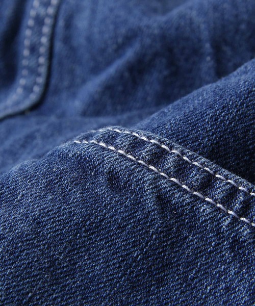 ZIP FIVE（ジップファイブ）の「【ZIP FIVE】 ヘビーウェイト 古着風 ヴィンテージ加工 スラブデニム ペインター オーバーオール パンツ（サロペット/オーバーオール・メンズ・ワンウォッシュ/インディゴブルー/ストライプ・MEDIUM/X-LARGE/LARGE/X-SMALL/SMALL）」の20枚目の写真