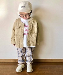 CIAOPANIC TYPY（チャオパニックティピー）の「USAコットン サファリシャウター（ブルゾン・キッズ）」