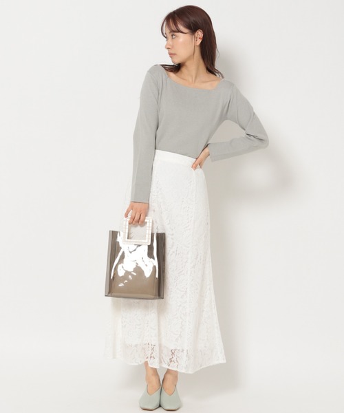 Woman ミスティウーマン のファッション Mysty Mysty スカート コードレースマーメイドスカート スカート スカート