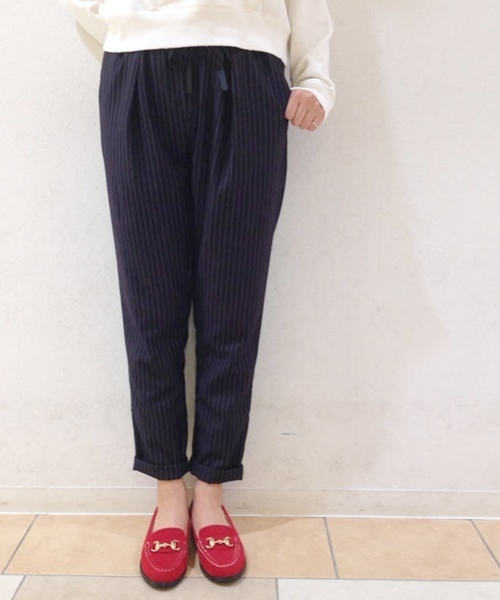 Chico(チコ)の「ストライプイージーPT(その他パンツ・レディース・グレー/ネイビー/ダークブルー・FREE)」の2枚目の写真