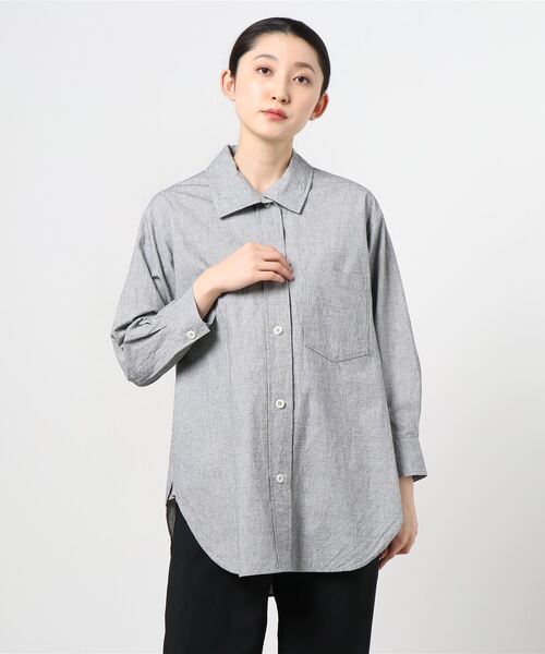 ブラウス シャツ END ON END COTTON LINEN レディース セール】END ON END COTTON LINEN（シャツ/ブラウス）｜MARGARET
