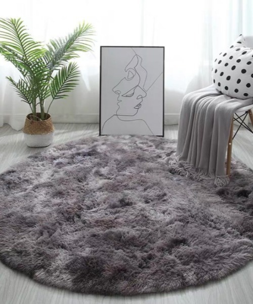 円形長毛染めカーペット 直径60 Cm ラグ マット Sfw エスエフダブリュー のファッション通販 Zozotown