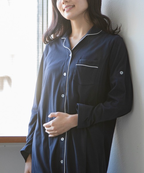 パシーマ　襟付き長袖パジャマ　上下 パシーマ 襟付き長袖パジャマ 上下 パジャマ レディース 長袖