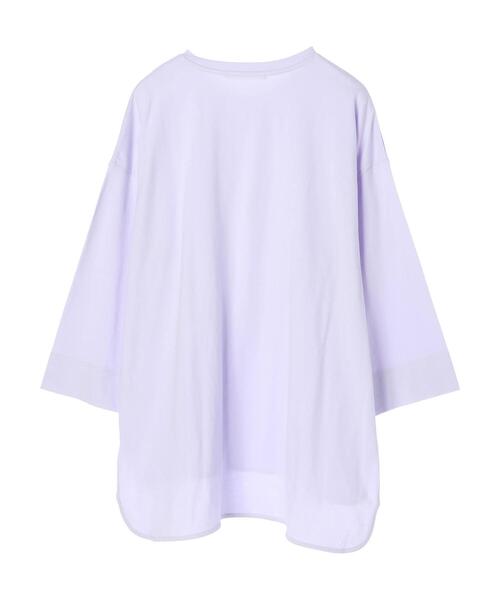 AMERICAN HOLIC(アメリカンホリック)の「ワイドスリーブ前後差カットチュニック(Tシャツ/カットソー・レディース・ラベンダー/オフホワイト/チャコールグレー/アイボリー/ライトイエロー・L/M)」の15枚目の写真