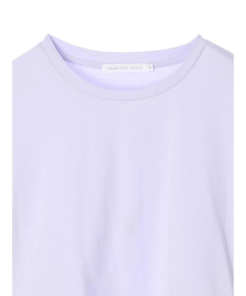 AMERICAN HOLIC(アメリカンホリック)の「ワイドスリーブ前後差カットチュニック(Tシャツ/カットソー・レディース・ラベンダー/オフホワイト/チャコールグレー/アイボリー/ライトイエロー・L/M)」の14枚目の写真