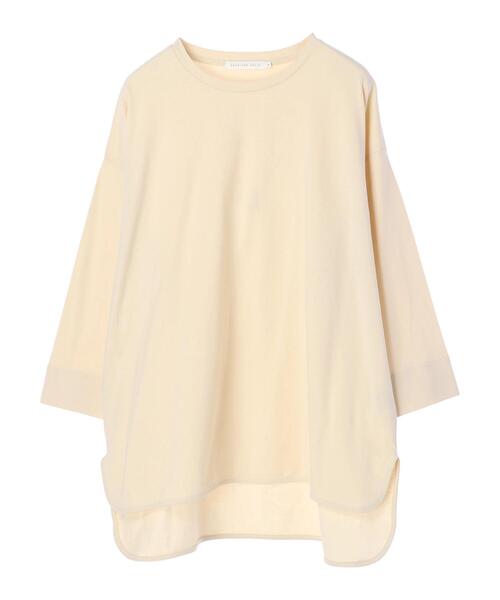 AMERICAN HOLIC(アメリカンホリック)の「ワイドスリーブ前後差カットチュニック(Tシャツ/カットソー・レディース・ラベンダー/オフホワイト/チャコールグレー/アイボリー/ライトイエロー・L/M)」の8枚目の写真