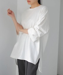 AMERICAN HOLIC | ワイドスリーブ前後差カットチュニック(Tシャツ/カットソー)