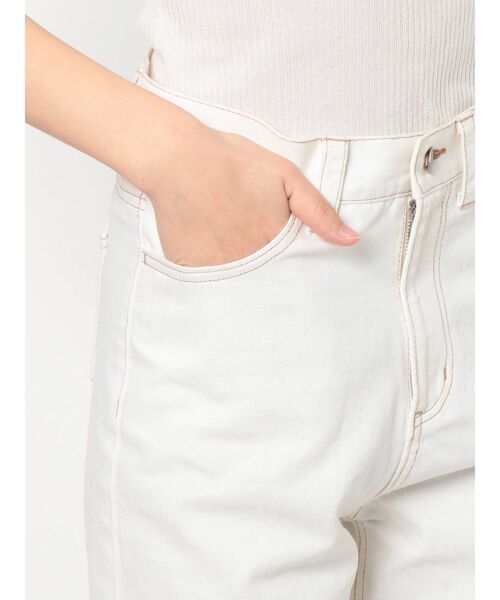 dazzlin（ダズリン）の「コットンデニムストレートパンツ（デニムパンツ・レディース・オフホワイト/ブルー・SMALL/MEDIUM/LARGE）」の9枚目の写真