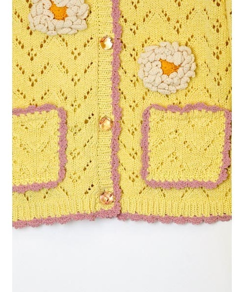 PINK HOUSE（ピンクハウス）の「マーガレットモチーフカーディガン