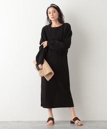 LEPSIM | ５Ｇニットカーデ＊カットワンピースセット　931654(ワンピース)