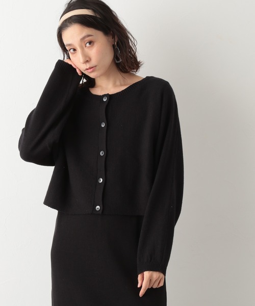 LEPSIM（レプシィム）の「５Ｇニットカーデ＊カットワンピースセット　931654（ワンピース・レディース・ブラック/モカ・FREE）」の22枚目の写真