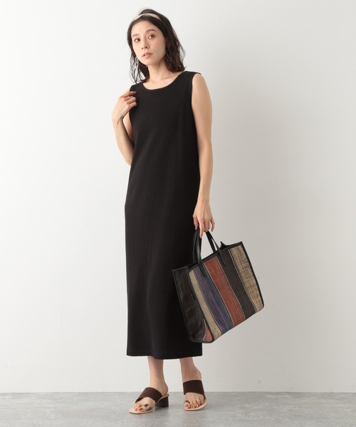 LEPSIM（レプシィム）の「５Ｇニットカーデ＊カットワンピースセット　931654（ワンピース・レディース・ブラック/モカ・FREE）」の3枚目の写真