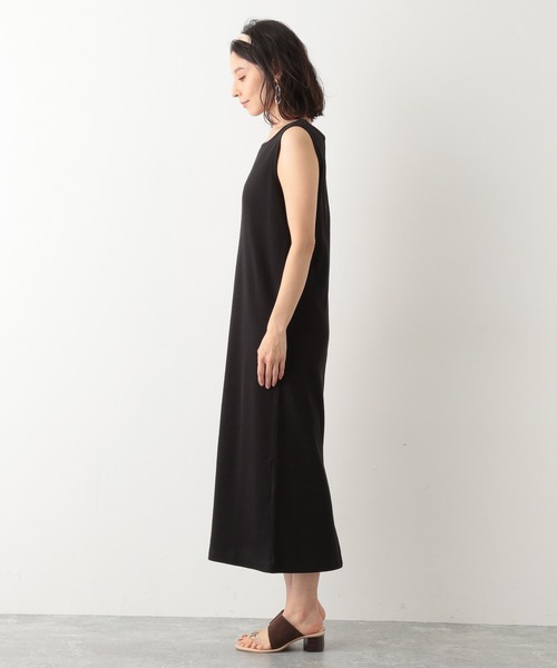 LEPSIM（レプシィム）の「５Ｇニットカーデ＊カットワンピースセット　931654（ワンピース・レディース・ブラック/モカ・FREE）」の5枚目の写真