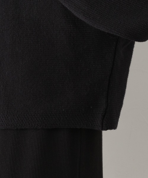 LEPSIM（レプシィム）の「５Ｇニットカーデ＊カットワンピースセット　931654（ワンピース・レディース・ブラック/モカ・FREE）」の15枚目の写真