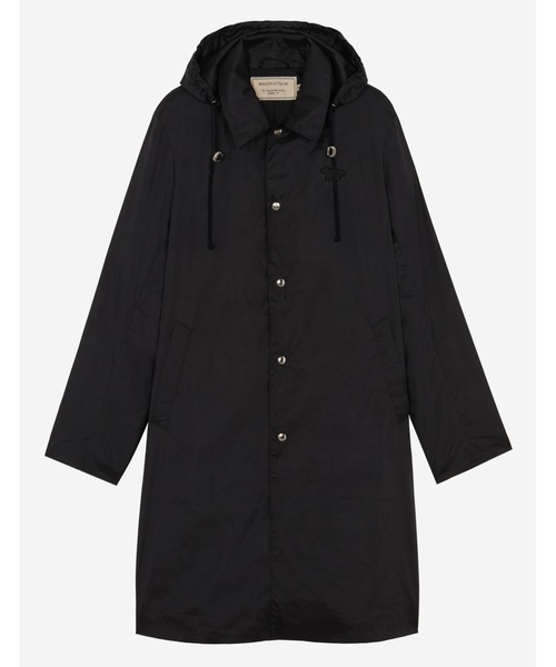 Maison Kitsune（メゾンキツネ）の「HOODED COAT（ナイロンジャケット・メンズ・ブラック・S/M/L/XS）」の7枚目の写真