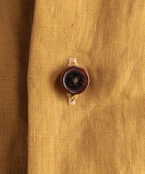 TOMORROWLAND （トゥモローランド）の「ハイカウントリネン レギュラーカラーショートスリーブシャツ（シャツ/ブラウス・メンズ・ブラック/カーキ/シャーベット・L/M/S/XS）」の10枚目の写真