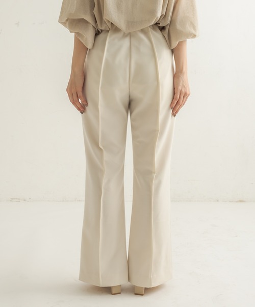 CAPRICIEUX LE'MAGE（カプリシューレマージュ）の「フレアフロントベンツパンツ（その他パンツ・レディース・アイボリー/グリーン/ブラック/ライトグレー・38/36）」の7枚目の写真