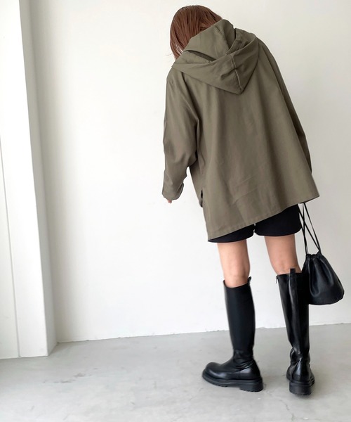 CANAL JEAN(キャナルジーン)の「via j(ヴィアジェイ) コットンパーカープルオーバー(パーカー・レディース・ホワイト/ネイビー/ベージュ/カーキ/ブラック・ONE SIZE)」の21枚目の写真