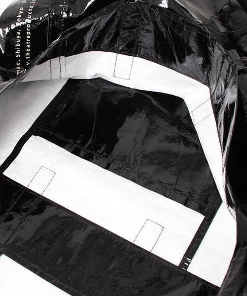 PUAL CE CIN(ピュアルセシン)の「THEATRE PRODUCTS(シアタープロダクツ) タイベックトートバッグ(ショルダーバッグ・レディース・ホワイト/ブラック・FREE)」の6枚目の写真