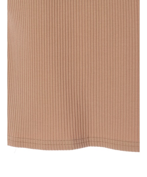 DURAS（デュラス）の「パット付リブキャミトップス（キャミソール・レディース・アイボリー/ブラック/ベージュ・FREE）」の7枚目の写真