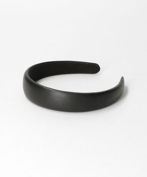 BEAUTY&YOUTH UNITED ARROWS(ビューティーアンドユースユナイテッドアローズ)の「BY フェイクレザーヘアバンド(カチューシャ・レディース・ブラック/ネイビー/ベージュ・FREE)」の2枚目の写真