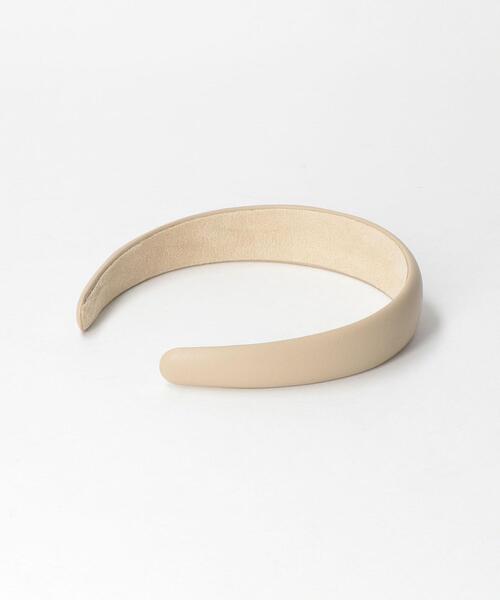 BEAUTY&YOUTH UNITED ARROWS(ビューティーアンドユースユナイテッドアローズ)の「BY フェイクレザーヘアバンド(カチューシャ・レディース・ブラック/ネイビー/ベージュ・FREE)」の5枚目の写真