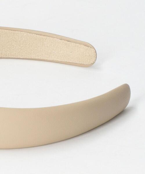 BEAUTY&YOUTH UNITED ARROWS(ビューティーアンドユースユナイテッドアローズ)の「BY フェイクレザーヘアバンド(カチューシャ・レディース・ブラック/ネイビー/ベージュ・FREE)」の7枚目の写真