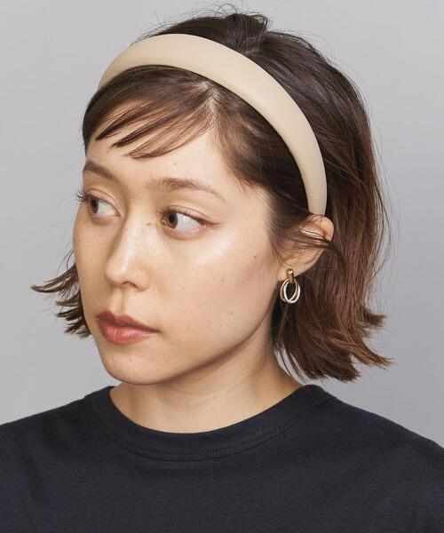 BEAUTY&YOUTH UNITED ARROWS(ビューティーアンドユースユナイテッドアローズ)の「BY フェイクレザーヘアバンド(カチューシャ・レディース・ブラック/ネイビー/ベージュ・FREE)」の8枚目の写真