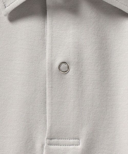 SHIPS（シップス）の「SHIPS: ハイゲージ コットン ポンチ ポロシャツ（ポロシャツ・メンズ・ネイビー/カーキ/ライトグレー・X-LARGE/LARGE/MEDIUM/SMALL）」の7枚目の写真