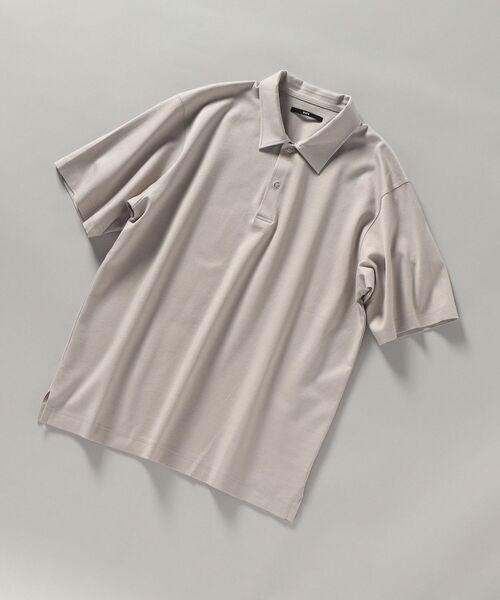 SHIPS（シップス）の「SHIPS: ハイゲージ コットン ポンチ ポロシャツ（ポロシャツ・メンズ・ネイビー/カーキ/ライトグレー・X-LARGE/LARGE/MEDIUM/SMALL）」の13枚目の写真