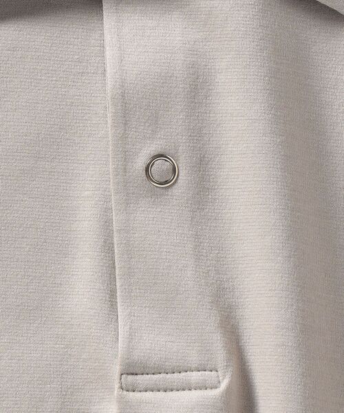 SHIPS（シップス）の「SHIPS: ハイゲージ コットン ポンチ ポロシャツ（ポロシャツ・メンズ・ネイビー/カーキ/ライトグレー・X-LARGE/LARGE/MEDIUM/SMALL）」の12枚目の写真